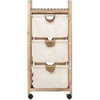 WENKO Etagenwagen Acina braun 43,5 x 33,5 x 96,0 cm