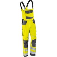 KÜBLER® unisex Warnschutz-Latzhose REFLECTIQ warngelb, anthrazit Größe 90