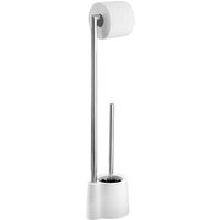 WENKO WC-Garnitur Avola weiß, silber Metall