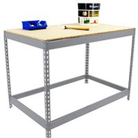 Simonrack Werkbank SIMONWORK BASIC 1 silber 180,0 x 90,0 x 90,0 cm