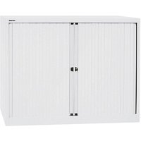 BISLEY Rollladenschrank verkehrsweiß 2 Fachböden 120,0 x 43,0 x 103,0 cm