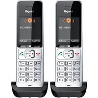 2 Gigaset COMFORT 500HX duo Zusatz-Mobilteile schwarz-silber 2 Gigaset COMFORT 500HX duo Zusatz-Mobilteile schwarz-silber