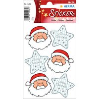 HERMA Aufkleber Nikolaus und Sterne, 18 Etiketten