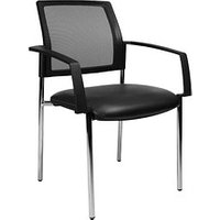 2 Topstar Besucherstühle BtoB 10 BB290A S10 schwarz Stoff