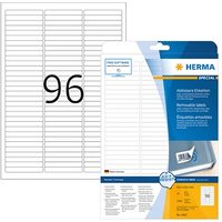 2.400 HERMA Etiketten 4202 weiß 63,5 x 8,5 mm