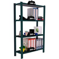 Simonrack Schwerlastregal OFFICCLICK 4 8425437103438 anthrazit, silber 90,0 x 30,0 x 150,0 cm