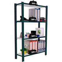 Simonrack Schwerlastregal OFFICCLICK 4 8425437103445 anthrazit, weiß 90,0 x 40,0 x 150,0 cm