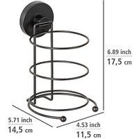 WENKO Haartrocknerhalter Milazzo schwarz