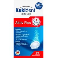 Kukident Aktiv Plus Gebissreiniger-Tabs 99 Stück