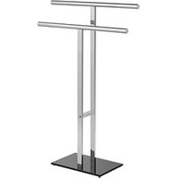 WENKO Handtuchständer Lava silber