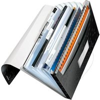 AKTION: LEITZ Fächermappe WOW 4589 6 Fächer schwarz mit Prämie nach Registrierung