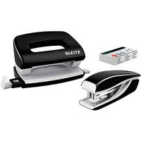 AKTION: LEITZ Locher und Heftgeräte Set NeXXt WOW schwarz-metallic mit Prämie nach Registrierung