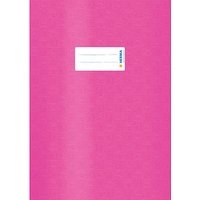 HERMA Heftumschlag mit Baststruktur pink Kunststoff DIN A4