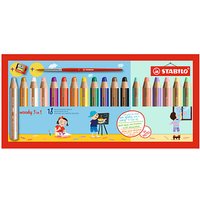 STABILO woody 3 in 1 + PASTEL Malset farbsortiert, 6 St.