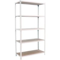 Simonrack Schwerlastregal MADERCLICK MEGAPLUS 5 8425437077586 weiß 120,0 x 50,0 x 200,0 cm