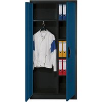CP Stahlschrank C 2000 Acurado 9260-30 S10338 anthrazit, enzianblau 93,0 x 40,0 x 195,0 cm, aufgebaut
