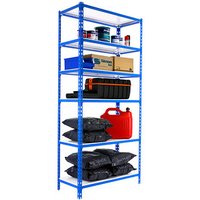 Simonrack Schwerlastregal SIMONCLICK MEGAPLUS 6 8425437077111 blau, weiß 120,0 x 50,0 x 250,0 cm