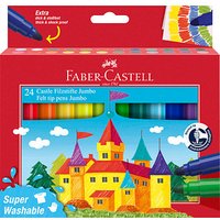 FABER-CASTELL Jumbo Super Washable Filzstifte farbsortiert, 24 St. FABER-CASTELL Jumbo Super Washable Filzstifte farbsortiert, 24 St.