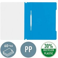 25 LEITZ Schnellhefter 4191 Kunststoff hellblau DIN A4