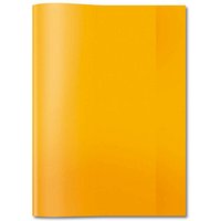 HERMA Heftumschlag transparent orange Kunststoff DIN A4 HERMA Heftumschlag transparent orange Kunststoff DIN A4