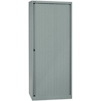 BISLEY Rollladenschrank silber 4 Fachböden 80,0 x 43,0 x 198,0 cm