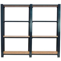 Simonrack Schwerlastregal OFFICLICK 4 8425437127694 anthrazit, braun 160,0 x 30,0 x 150,0 cm