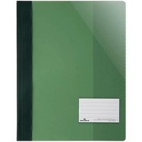 25 DURABLE Schnellhefter Kunststoff grün DIN A4 überbreit