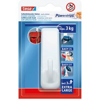 tesa Powerstrips XL Eckig Klebehaken für max. 3,0 kg 36,1 x 29,7 mm tesa Powerstrips XL Eckig Klebehaken für max. 3,0 kg 36,1 x 29,7 mm