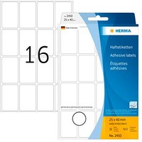 512 HERMA 2450 Etiketten weiß 25,0 x 40,0 mm