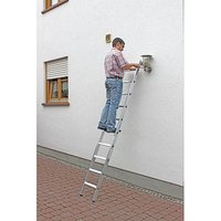KRAUSE Anlegeleiter Stabilo silber 10 Stufen, H: 270,0 cm KRAUSE Anlegeleiter Stabilo silber 10 Stufen, H: 270,0 cm