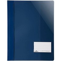 25 DURABLE Schnellhefter Kunststoff dunkelblau DIN A4 überbreit