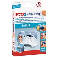 tesa Powerstrips SMALL Klebestreifen für max. 1,0 kg 1,4 x 3,3 cm, 14 St. tesa Powerstrips SMALL Klebestreifen für max. 1,0 kg 1,4 x 3,3 cm, 14 St.