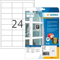 480 HERMA wetterfeste Etiketten weiß 66,0 x 33,8 mm