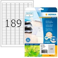 3780 HERMA 10700 Recycling Etiketten weiß 25,4 x 10,0 mm