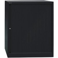 BISLEY Rollladenschrank schwarz 2 Fachböden 80,0 x 43,0 x 103,0 cm