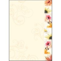 SIGEL Motivpapier Flowerstyle Motiv DIN A4 90 g/qm 50 Blatt SIGEL Motivpapier Flowerstyle Motiv DIN A4 90 g/qm 50 Blatt