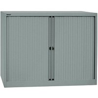 BISLEY Cito Rollladenschrank silber 2 Fachböden 120,0 x 43,0 x 103,0 cm