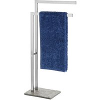 WENKO Handtuchständer Granit silber