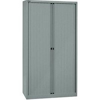 BISLEY Rollladenschrank silber 4 Fachböden 100,0 x 43,0 x 198,0 cm