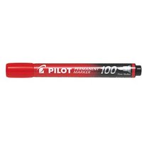 PILOT 100 Permanentmarker rot 1,0 mm, 1 St. PILOT 100 Permanentmarker rot 1,0 mm, 1 St.