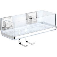 WENKO Quadro Duschkorb Edelstahl, Kunststoff