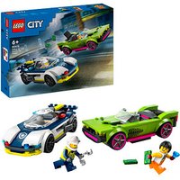 LEGO® City 60415 Verfolgungsjagd mit Polizeiauto und Muscle Car Bausatz