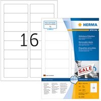 1.600 HERMA Etiketten 10303 weiß 88,9 x 33,8 mm