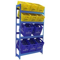 Simonrack Getränkekistenregal SIMONBOTTLE 4 8425437119514 blau 100,0 x 30,0 x 200,0 cm