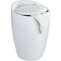 WENKO Badhocker mit Wäschesammler Candy 20631100 weiß