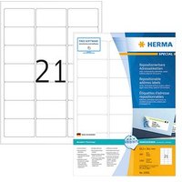 2.100 HERMA Adressetiketten 10301 weiß 63,5 x 38,1 mm