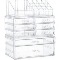 relaxdays Make-Up-Organizer transparent