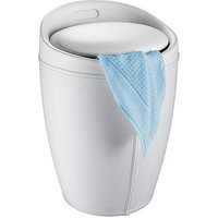 WENKO Badhocker mit Wäschesammler Candy 21773100 weiß