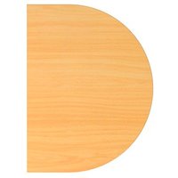 HAMMERBACHER Anbautisch höhenverstellbar Prokura buche, silber halbrund 60,0 x 80,0 x 65,5 - 82,5 cm HAMMERBACHER Anbautisch höhenverstellbar Prokura buche, silber halbrund 60,0 x 80,0 x 65,5 - 82,5 cm