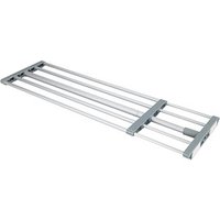 WENKO Teleskop-Garderobe 50609100 silber Metall 5 Haken 70,0-120,0 x 3,0 cm